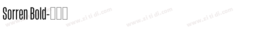 Sorren Bold字体转换